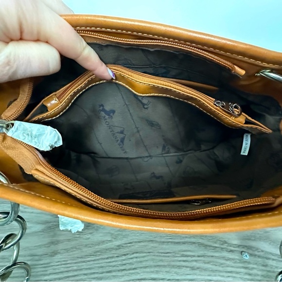 Montana West Black and Tan Shoulder Bag